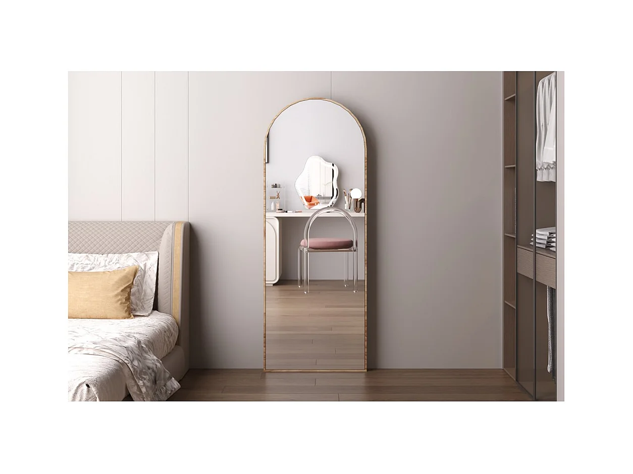 Espejo ROSALIA – 60x160 cm – Acabado en roble envejecido – Gran espejo de pie – Encanto rústico