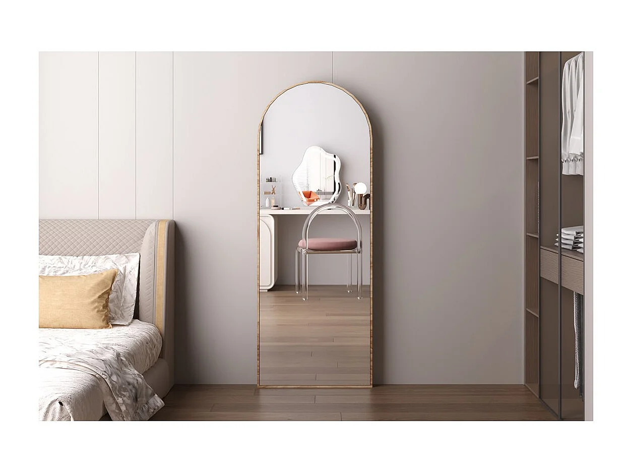 Espejo ROSALIA – 60x160 cm – Acabado en roble envejecido – Gran espejo de pie – Encanto rústico