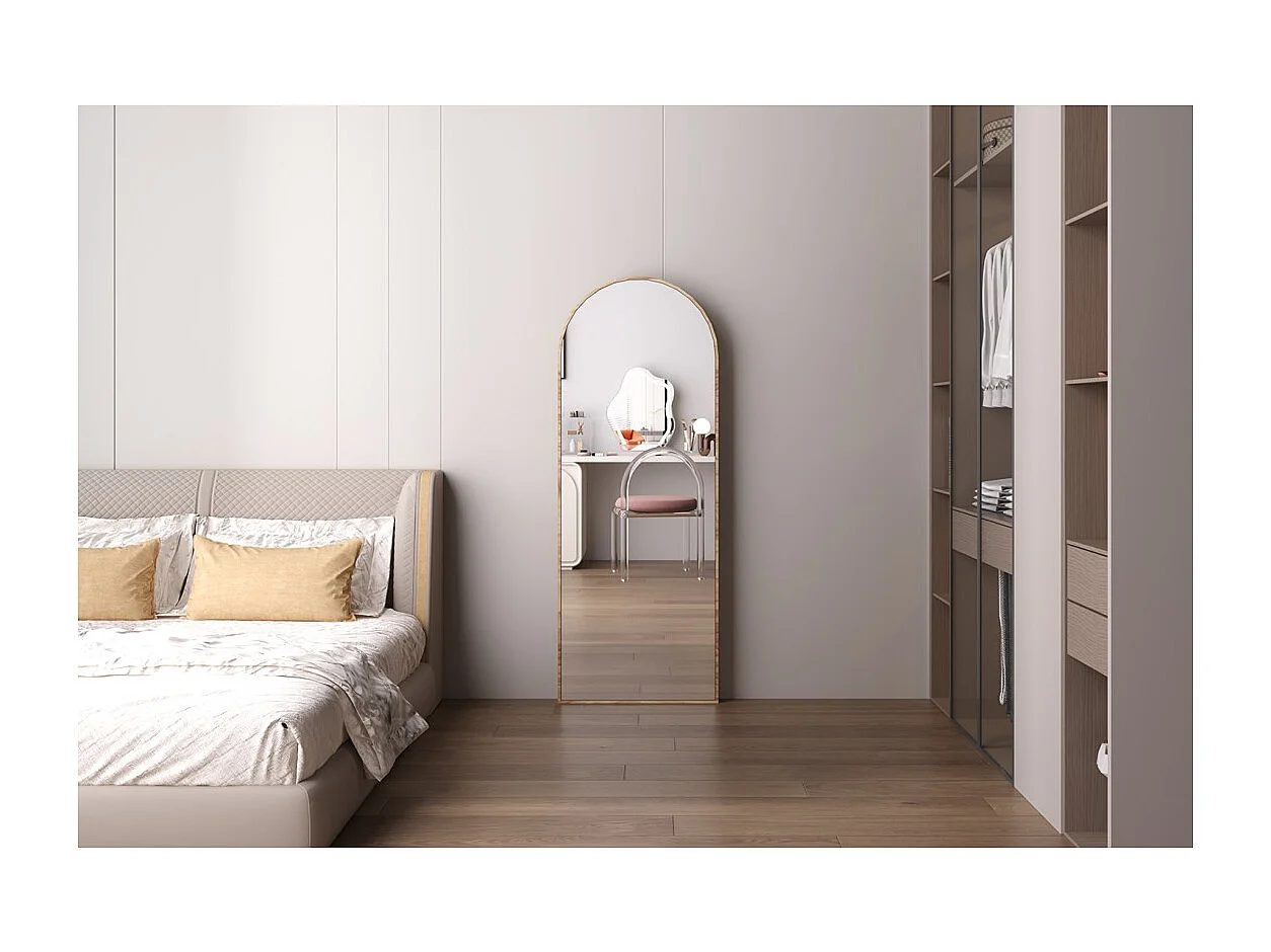 Espejo ROSALIA – 60x160 cm – Acabado en roble envejecido – Gran espejo de pie – Encanto rústico