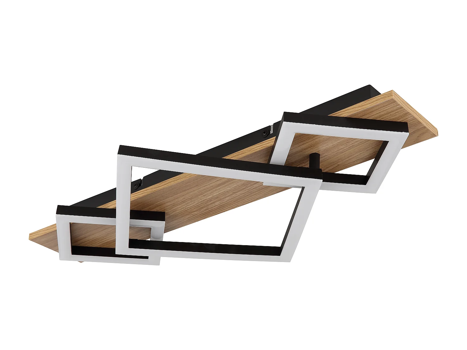 Plafonnier métal noir mat, LED