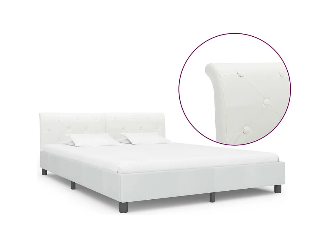 Giroletto Bianco in Similpelle 180x200 cm