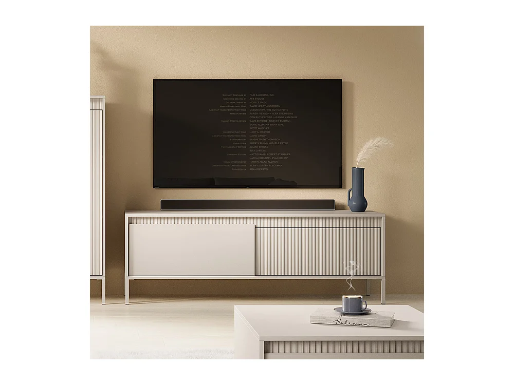 Mobile porta tv moderno 187x53cm beige PTVLK25