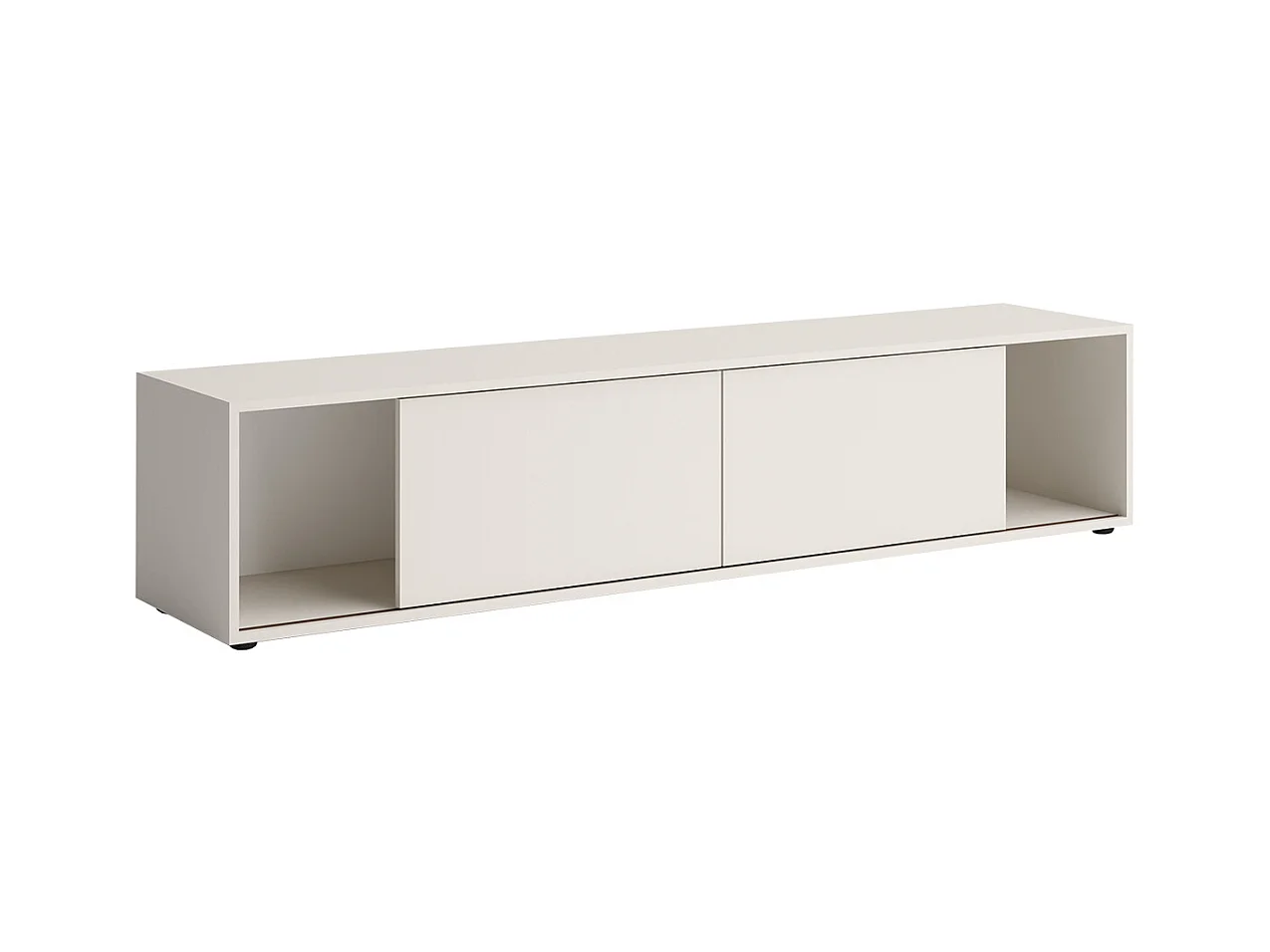 Mobile porta TV moderno 180x40 cm con ante scorrevoli beige PTG7