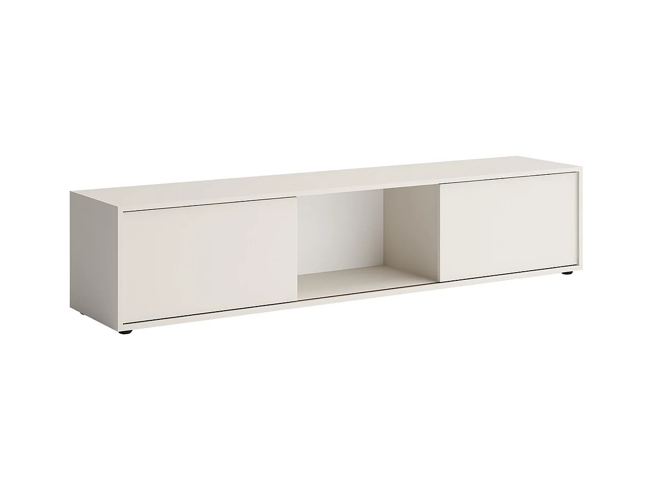 Mobile porta TV moderno 180x40 cm con ante scorrevoli beige PTG7