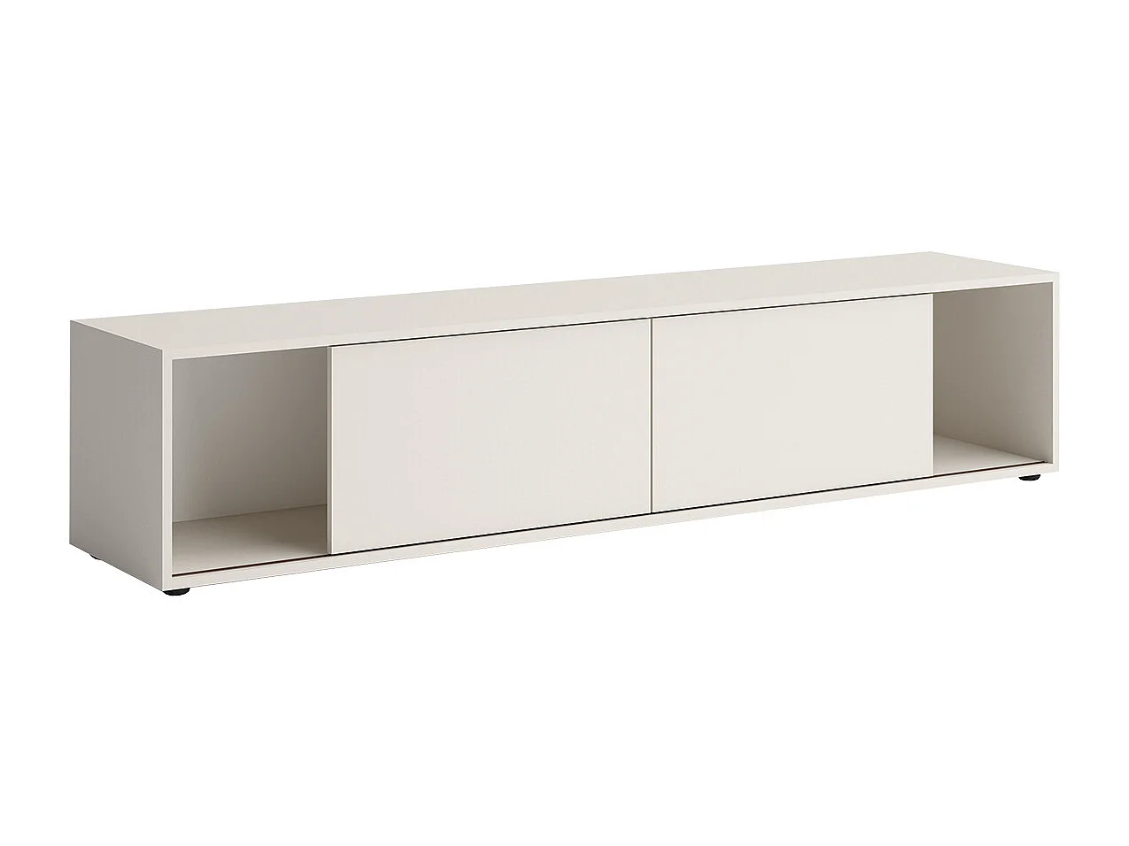 Mobile porta TV moderno 180x40 cm con ante scorrevoli beige PTG7