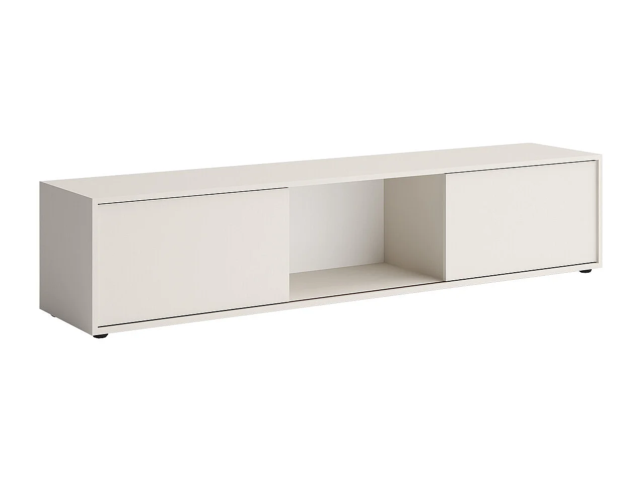 Mobile porta TV moderno 180x40 cm con ante scorrevoli beige PTG7