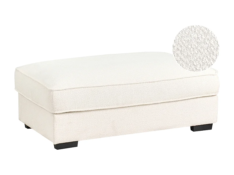 Repousa-pés RENDERS Bouclé Branco creme