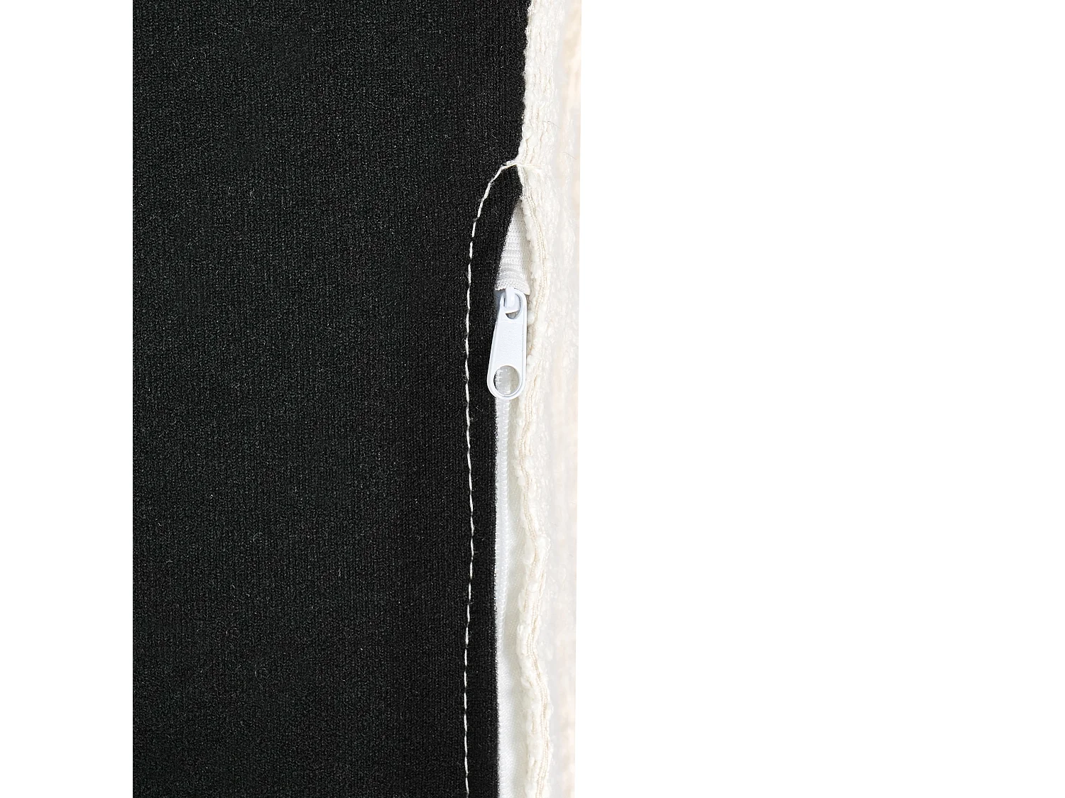 Ottoman RENDERS Bouclé Blanc cassé