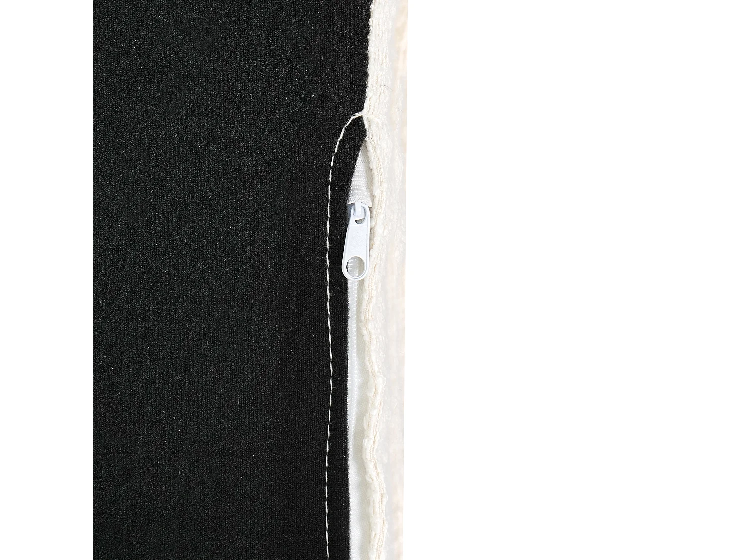 Ottoman RENDERS Bouclé Blanc cassé