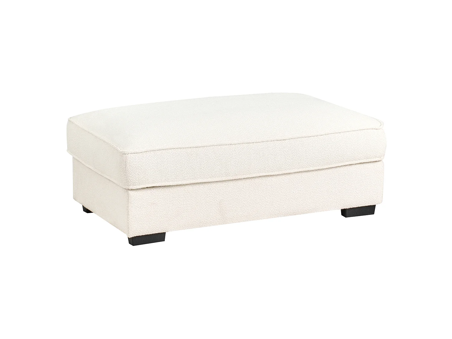 Ottomana RENDERS Bouclé Bianco sporco