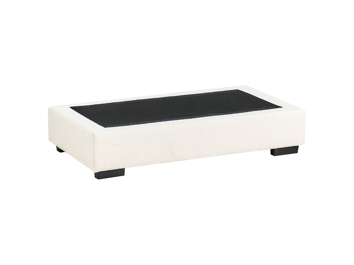 Ottomana RENDERS Bouclé Bianco sporco