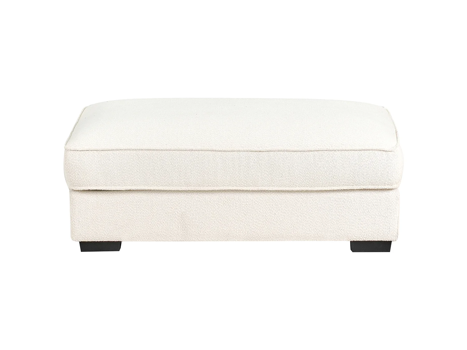 Ottomana RENDERS Bouclé Bianco sporco
