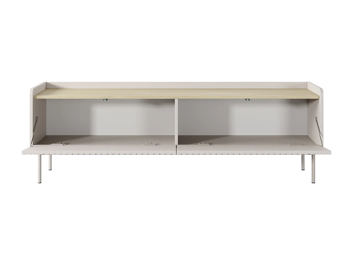 Mobile porta tv moderno 153X50cm beige e rovere chiaro PTVLK12