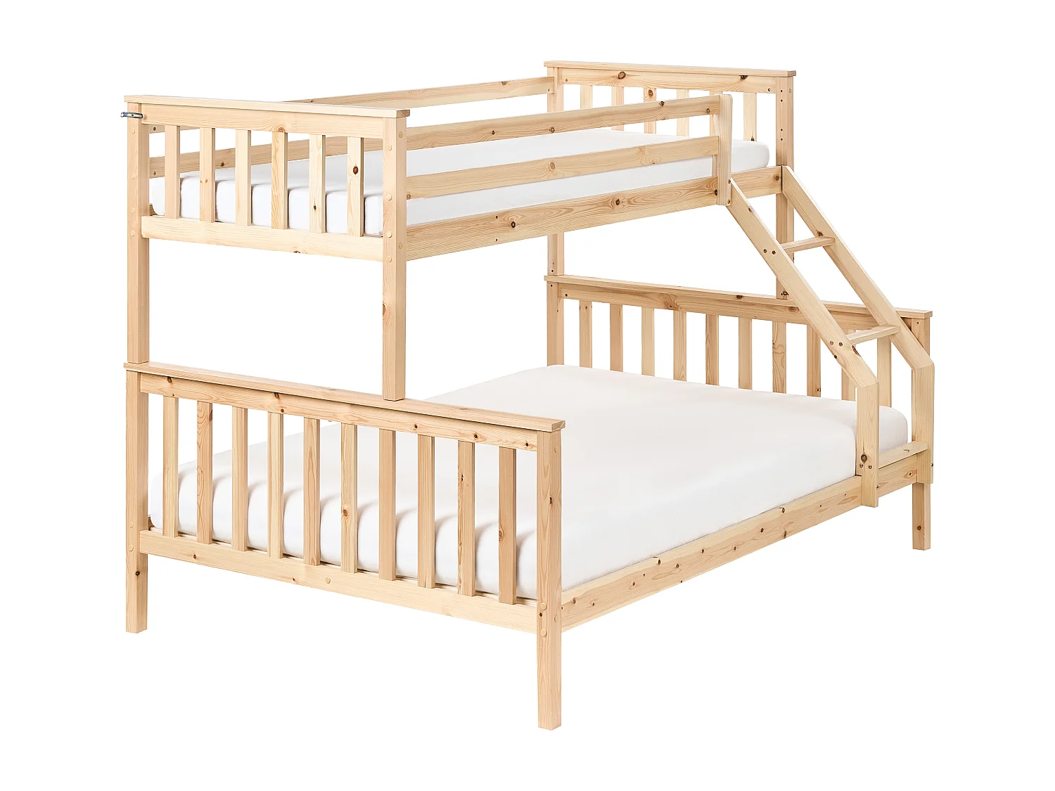 Letto a castello Legno di pino BIERNE 90/140 x 200 cm Marrone chiaro