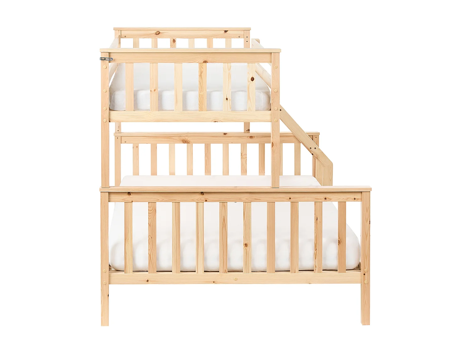 Letto a castello Legno di pino BIERNE 90/140 x 200 cm Marrone chiaro