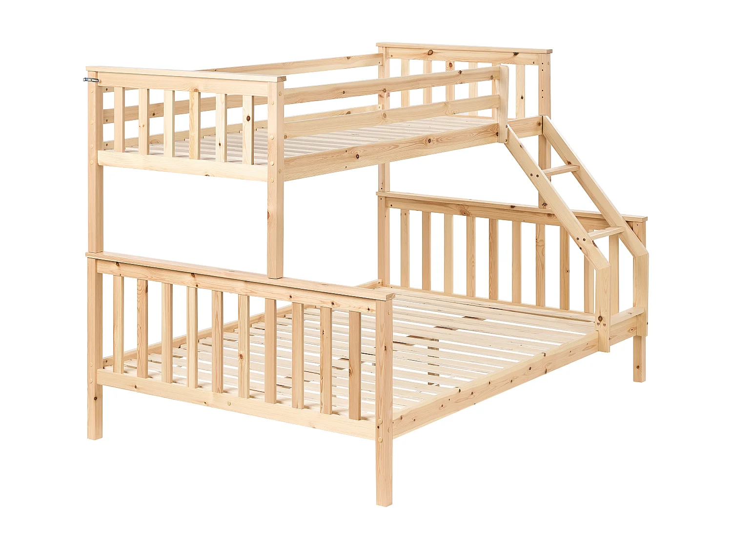 Lit superposé Bois de pin BIERNE 90/140 x 200 cm Marron clair