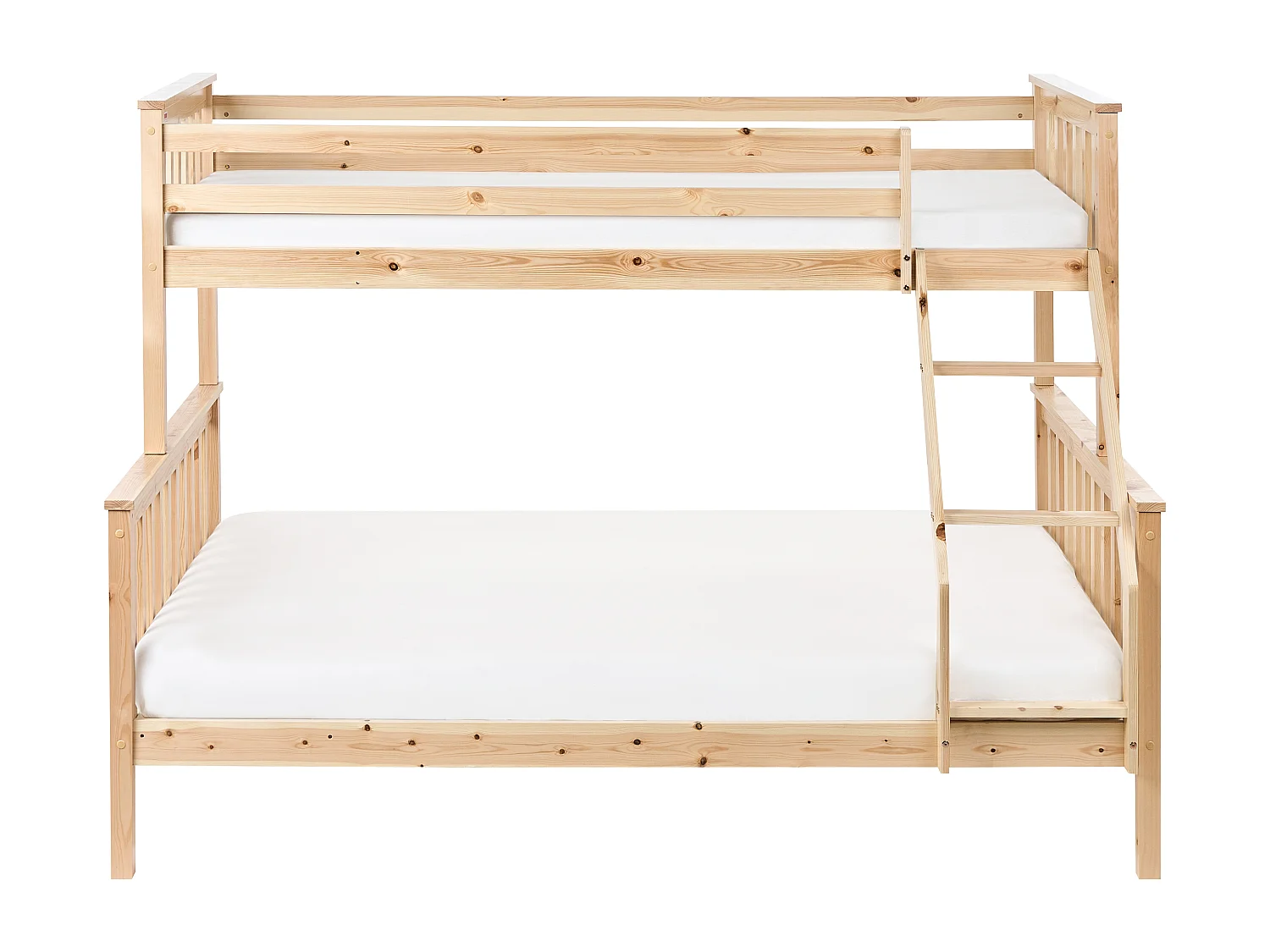 Lit superposé Bois de pin BIERNE 90/140 x 200 cm Marron clair