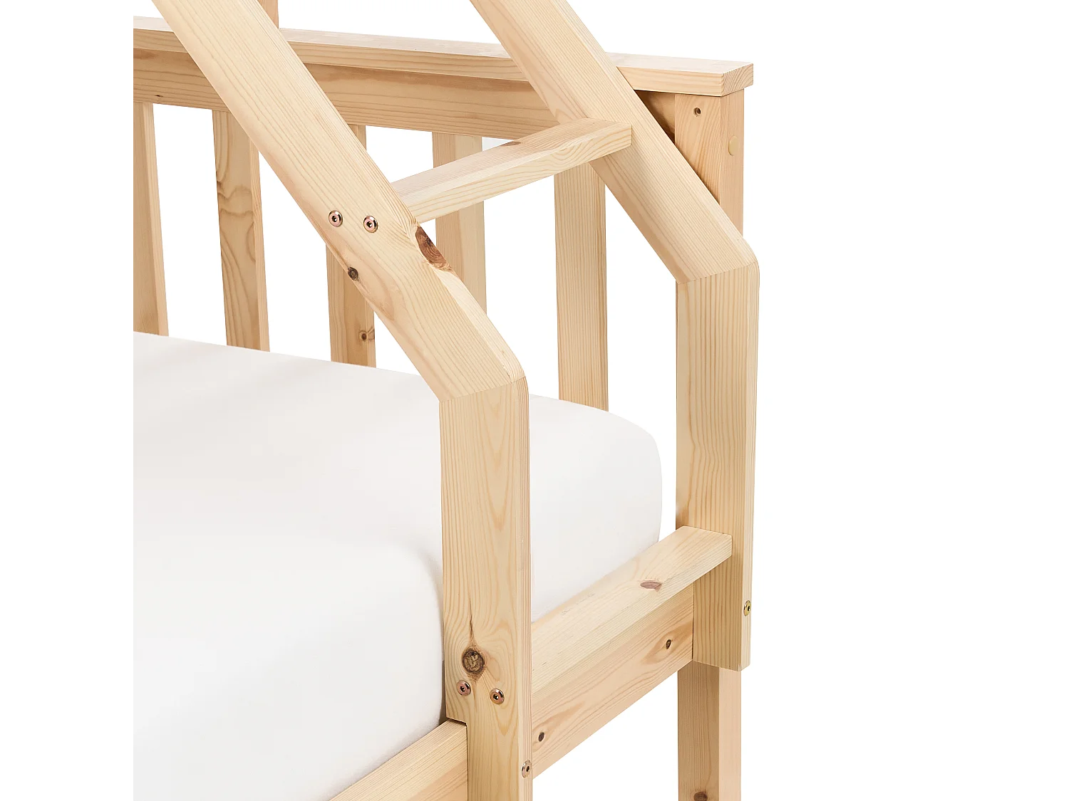 Lit superposé Bois de pin BIERNE 90/140 x 200 cm Marron clair