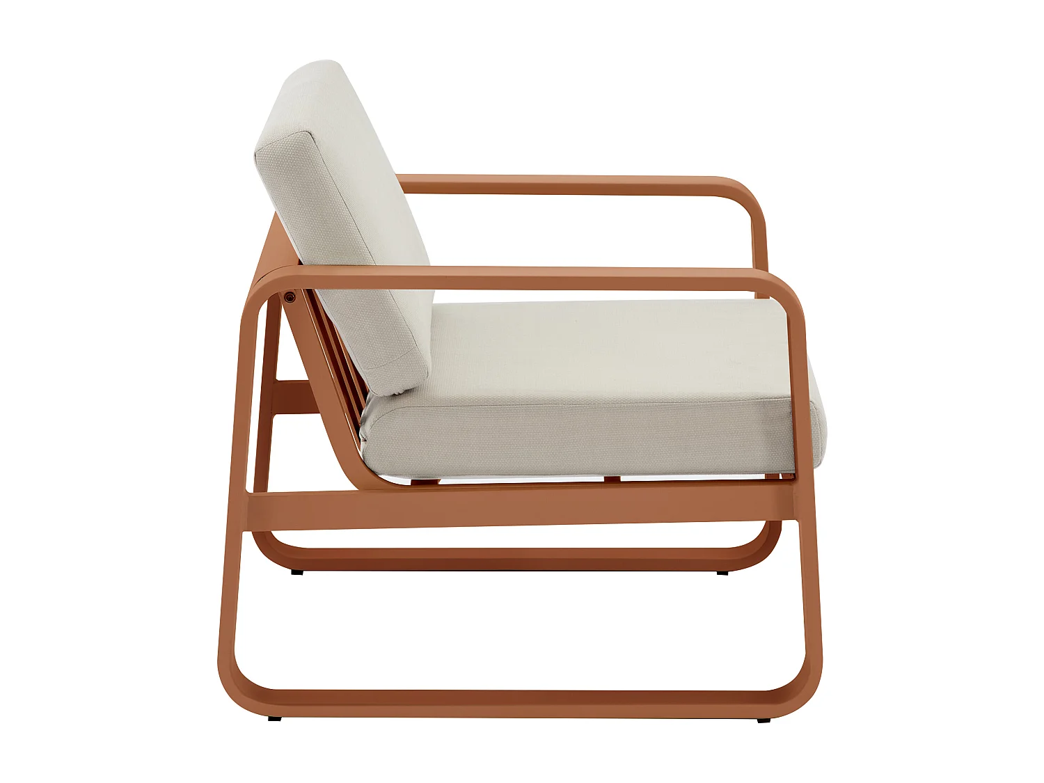 Poltrona da giardino in alluminio - Ramata con cuscini beige - Lotto di 2 - LOMIA di MYLIA