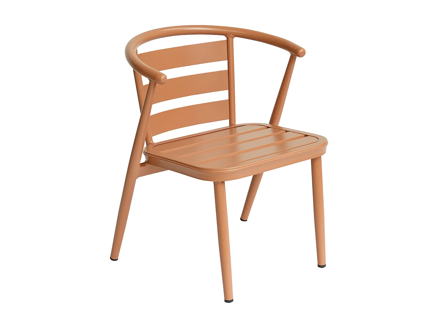 Garten-Essgruppe: Tisch + 2 Fauteuils - Aluminium - Kupfer - ADEA de MYLIA