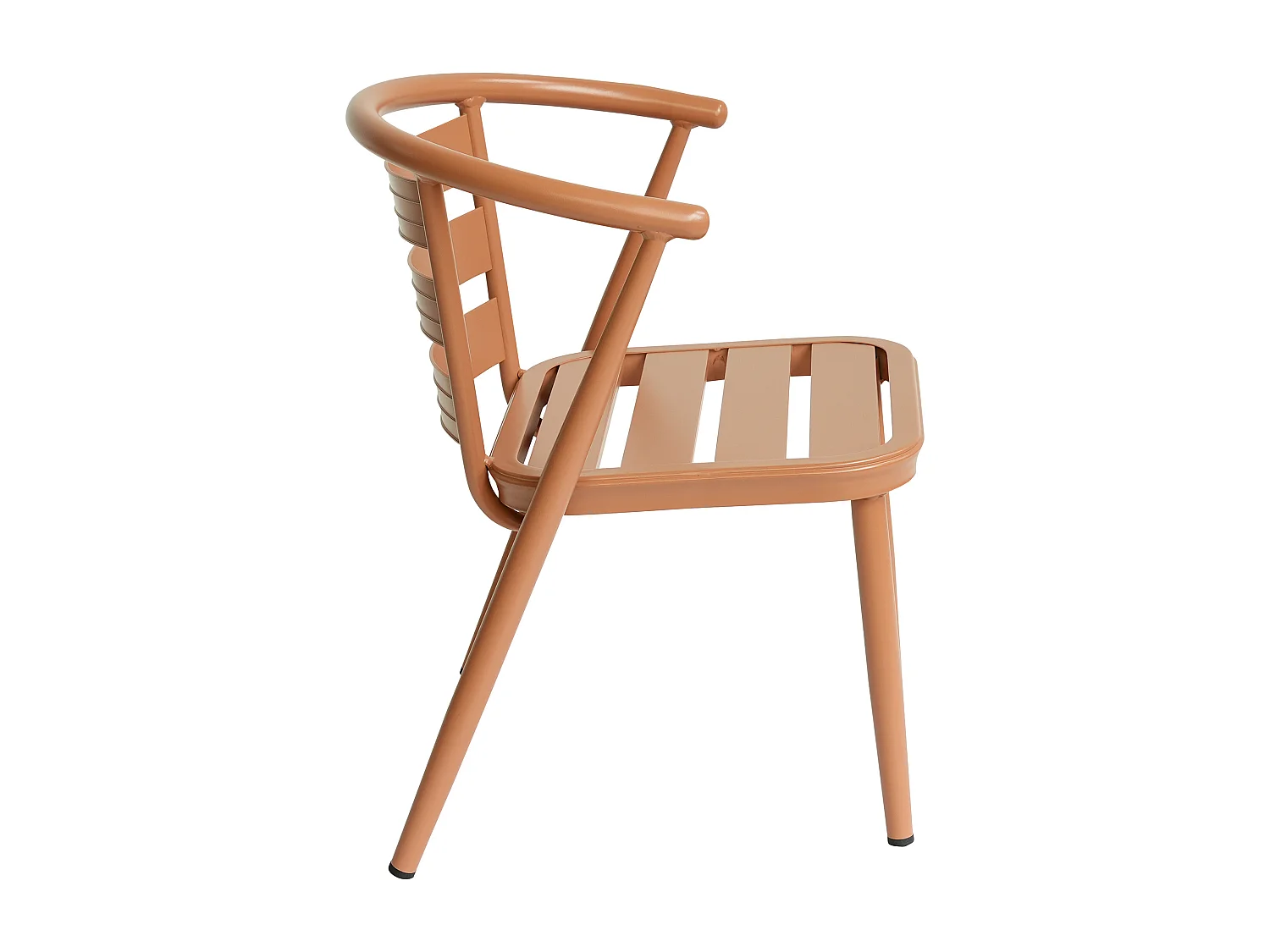 Garten-Essgruppe: Tisch + 2 Fauteuils - Aluminium - Kupfer - ADEA de MYLIA