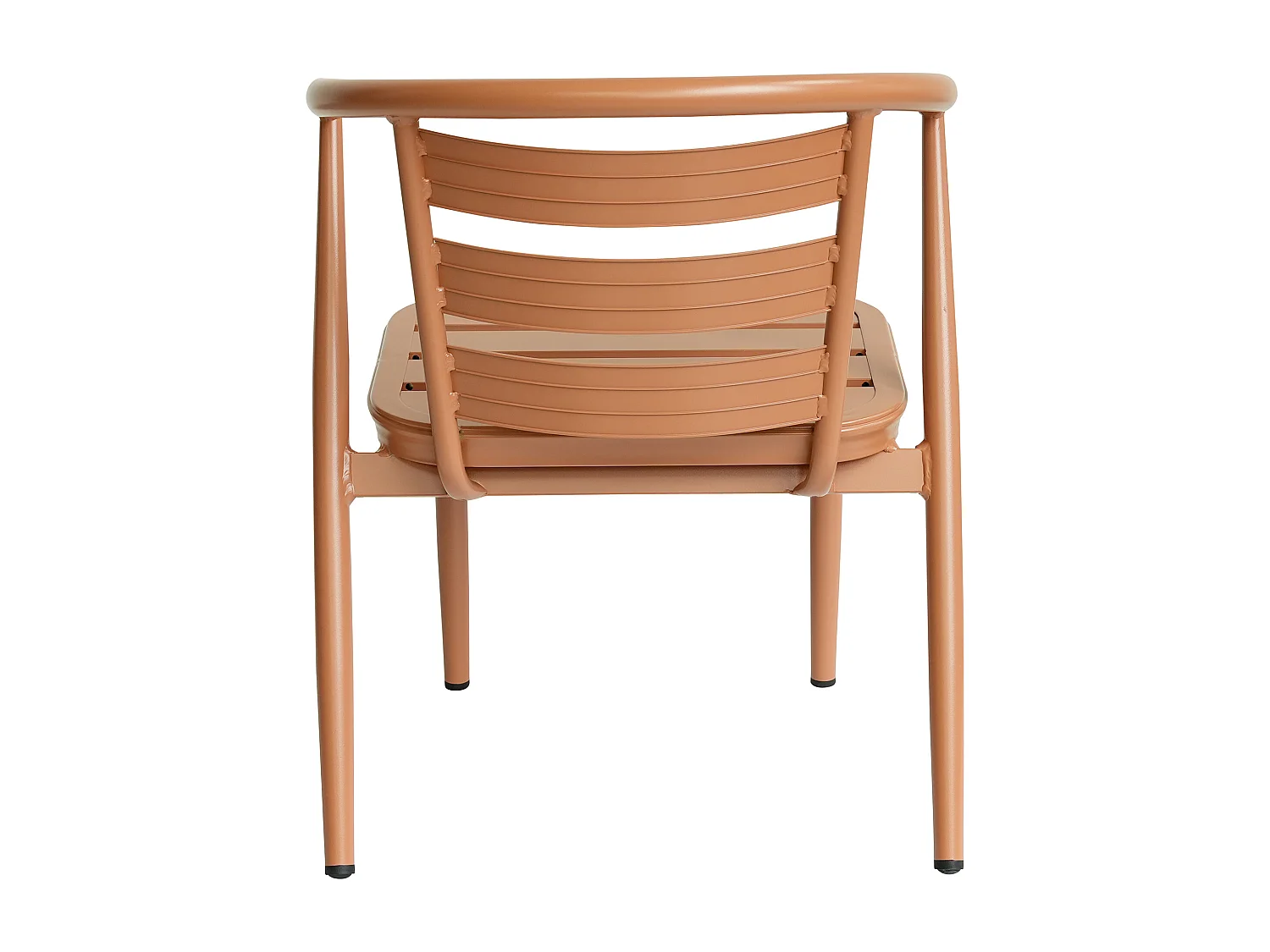 Garten-Essgruppe: Tisch + 2 Fauteuils - Aluminium - Kupfer - ADEA de MYLIA