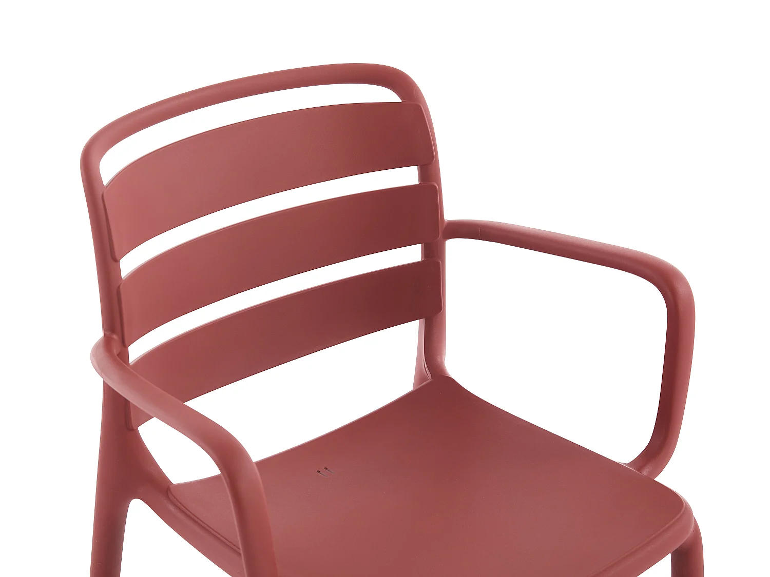 Lot de 2 fauteuils de jardin empilables en polypropylène - Terracotta - MOAH de MYLIA