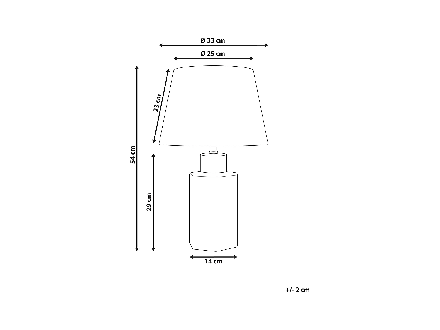 Tafellamp CAVADO Porselein Wit
