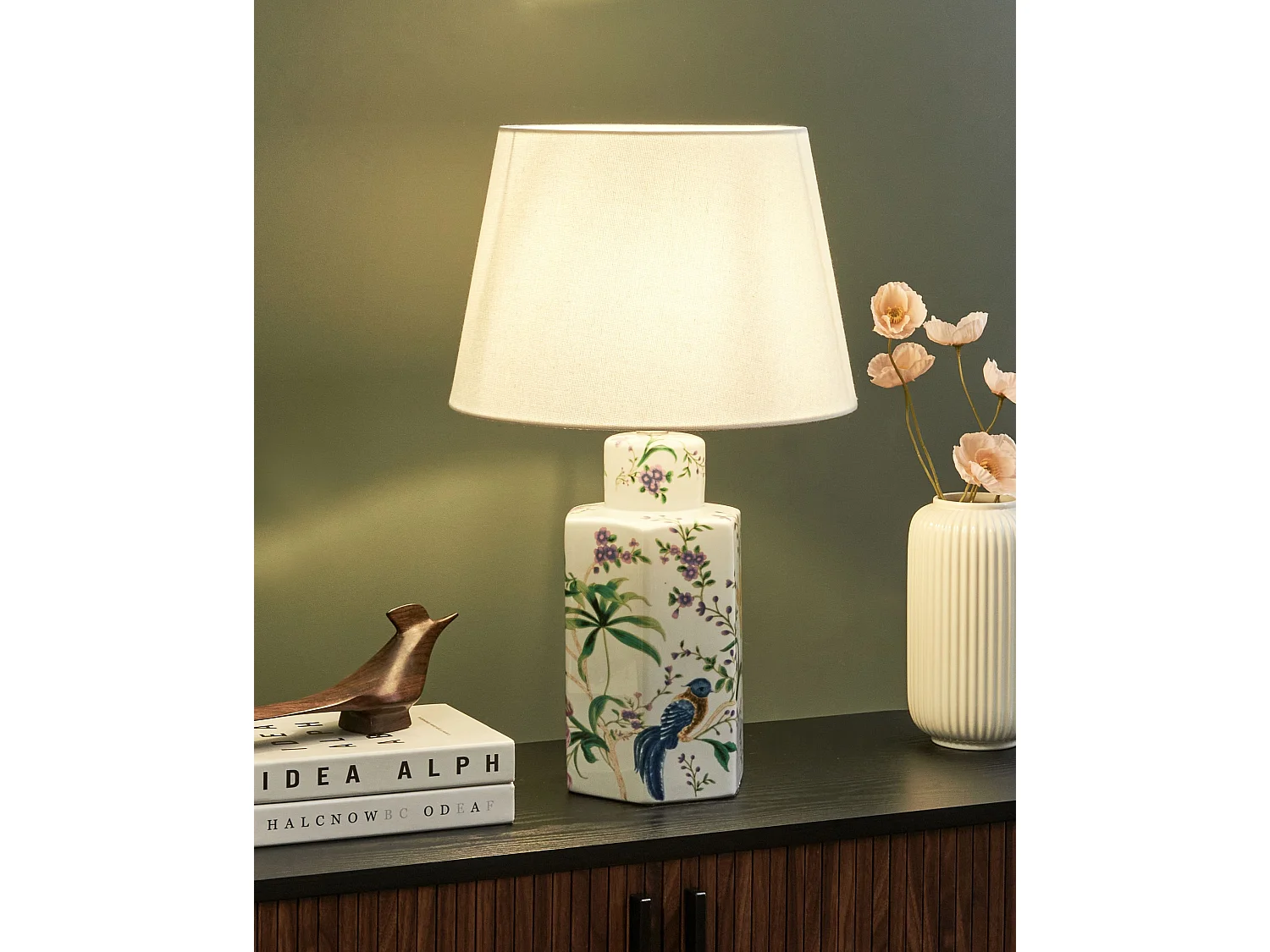 Lampe à poser CAVADO Porcelaine Blanc