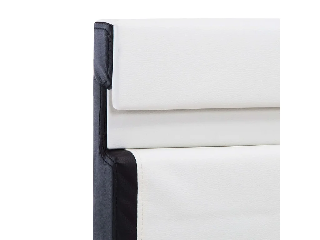 Cadre de lit avec LED sans matelas blanc 160x200 cm