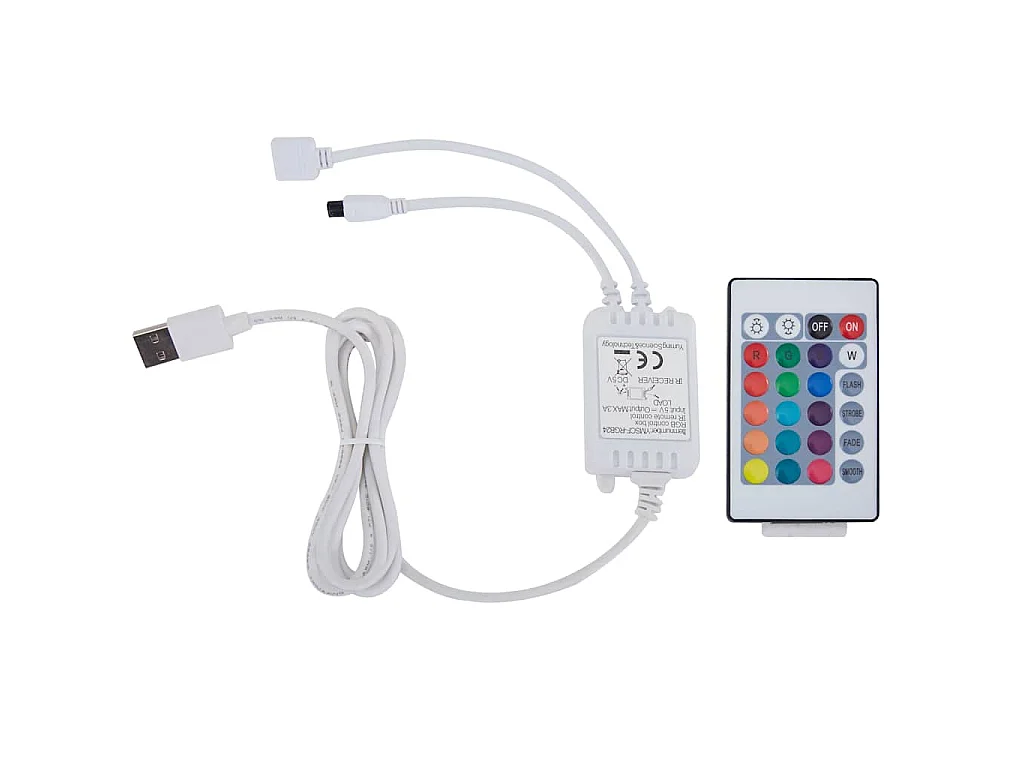 Cadre de lit avec LED sans matelas blanc 160x200 cm