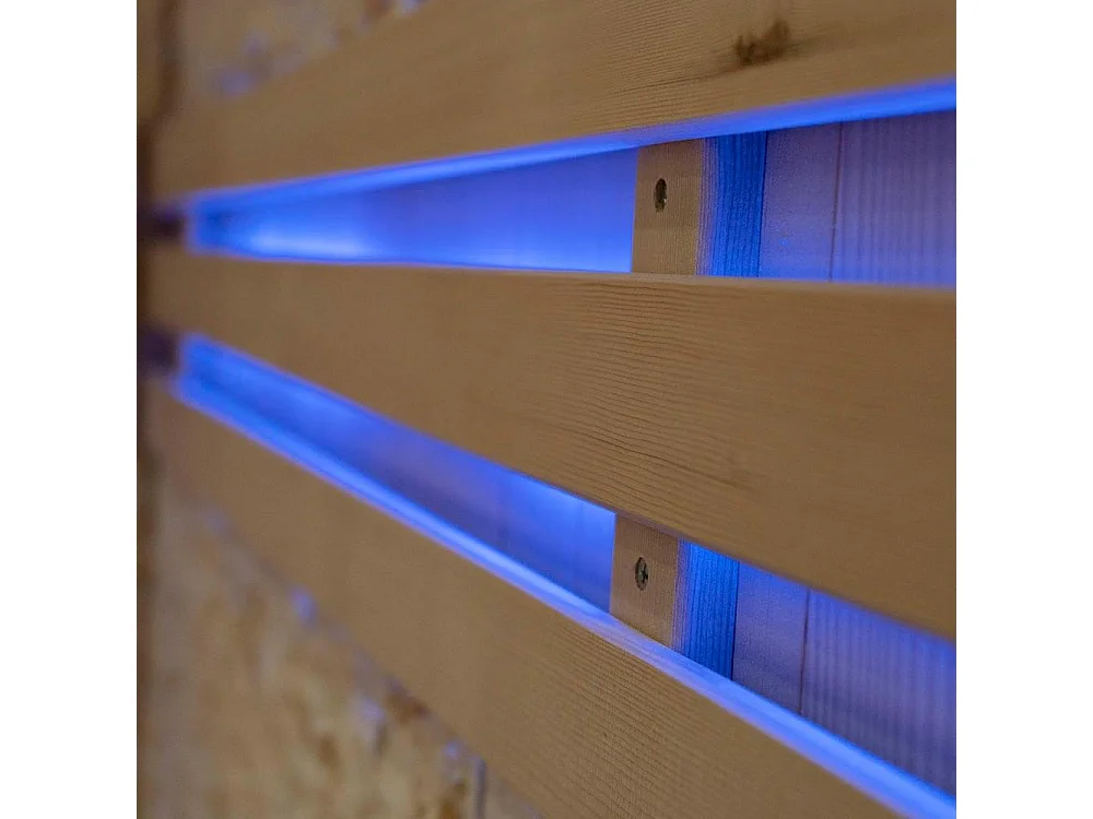 Home Deluxe Sauna SKYLINE XL BIG Paroi en pierre artificielle