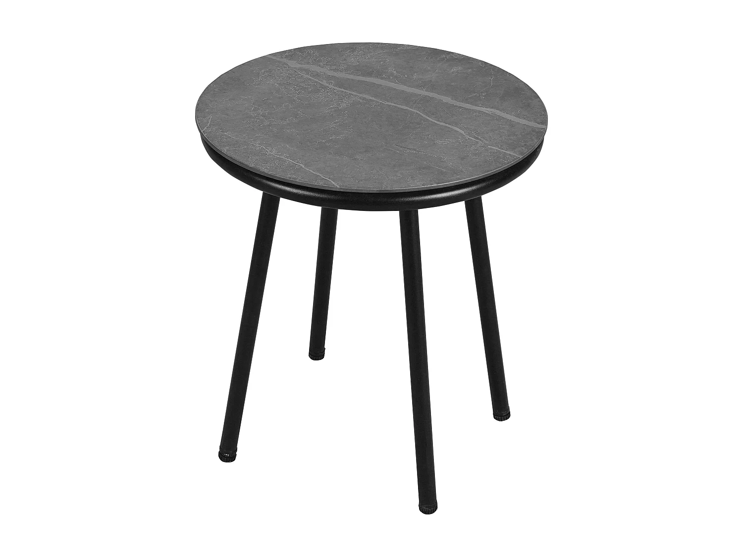 Tuinset voor 8 personen - 177 x 63 x 68 cm - 2 banken + 2 fauteuils + 4 salontafels + voetenbank - polyester - grijs