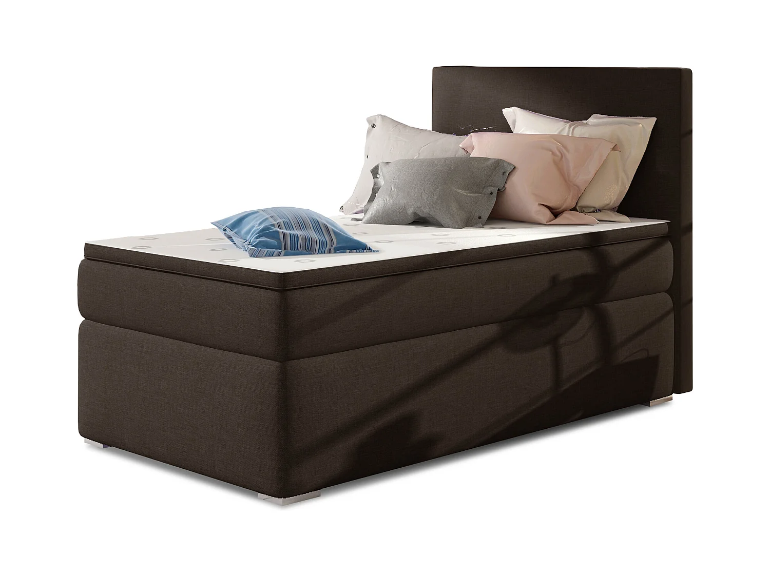 Boxspringbett  Nicole (90x200) /Matratze inklusive/braun