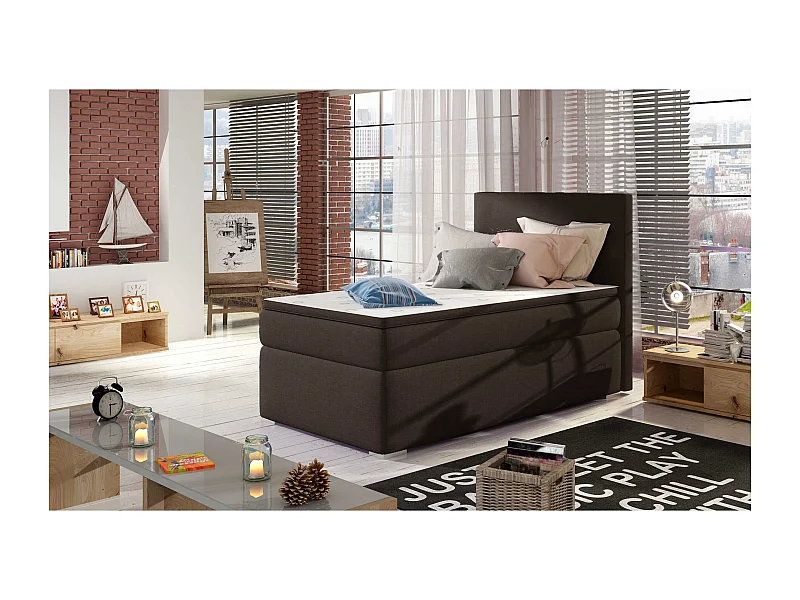 Boxspringbett  Nicole (90x200) /Matratze inklusive/braun