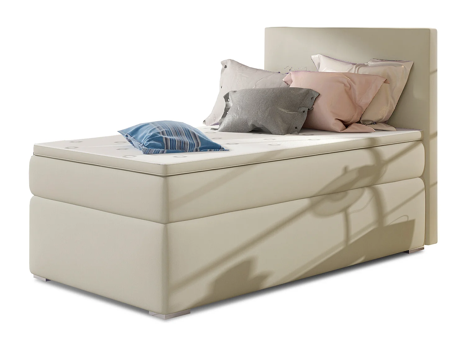 Boxspringbett  Nicole (90x200) /Matratze inklusive/Beige