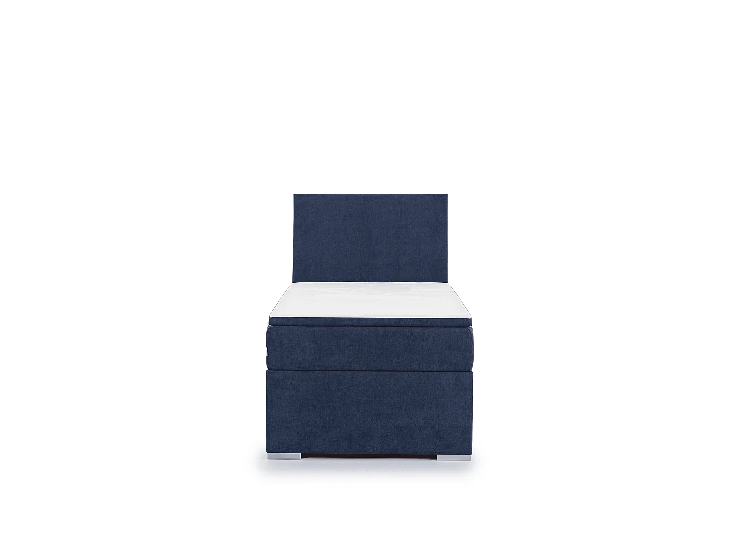 Box Spring Letto Nicole (90x200)/materasso incluso/blu