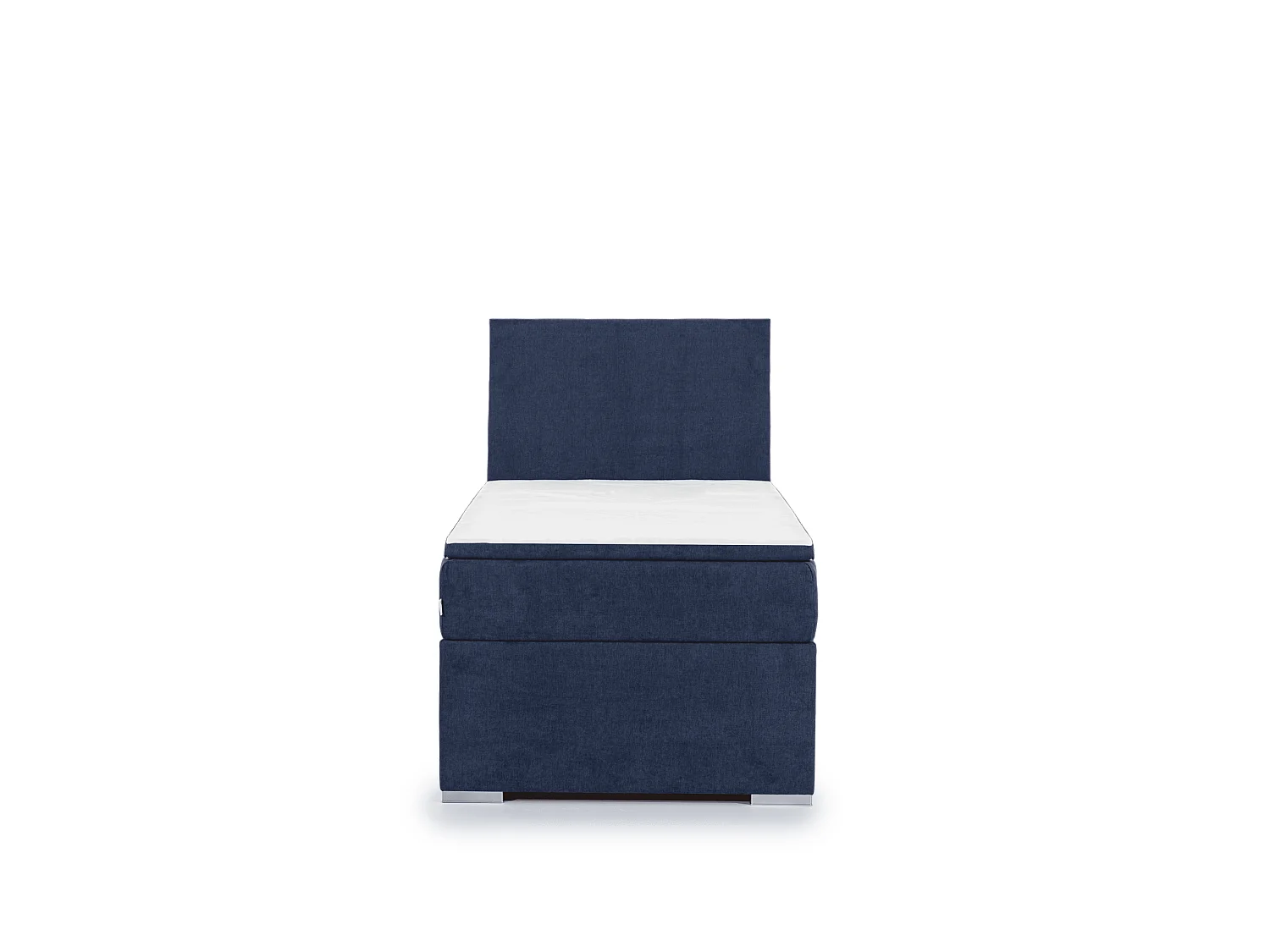 Box Spring Letto Nicole (90x200)/materasso incluso/blu