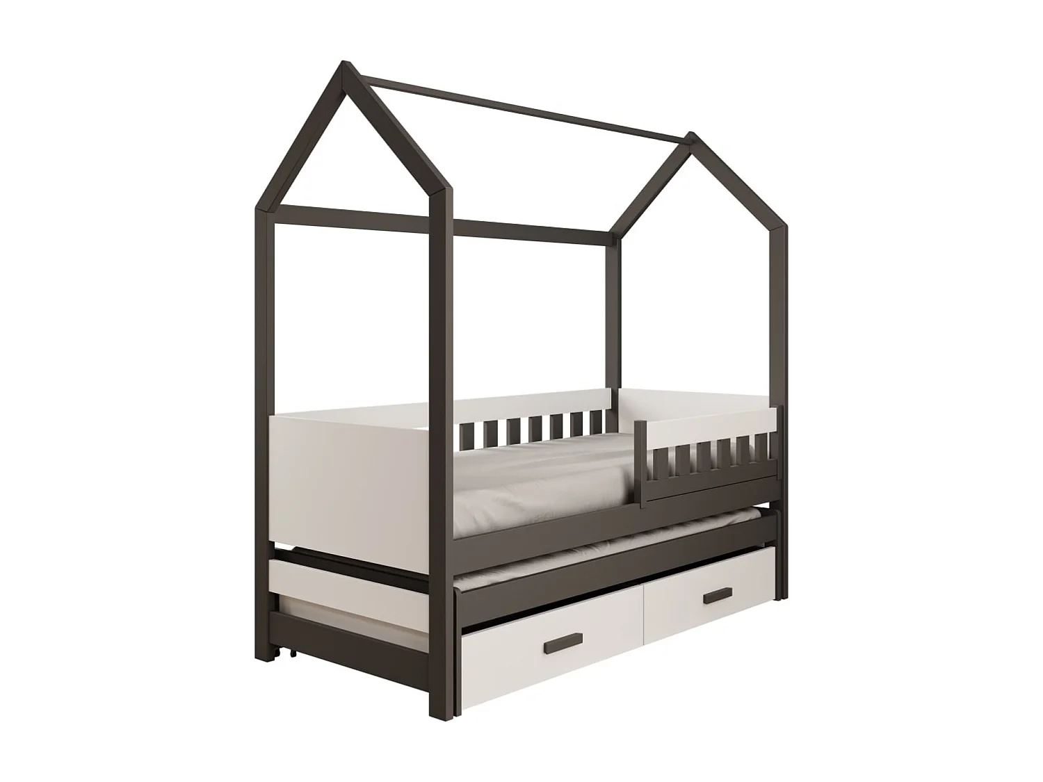 Lit Varis (80x180)/matelas inclus/anthracite