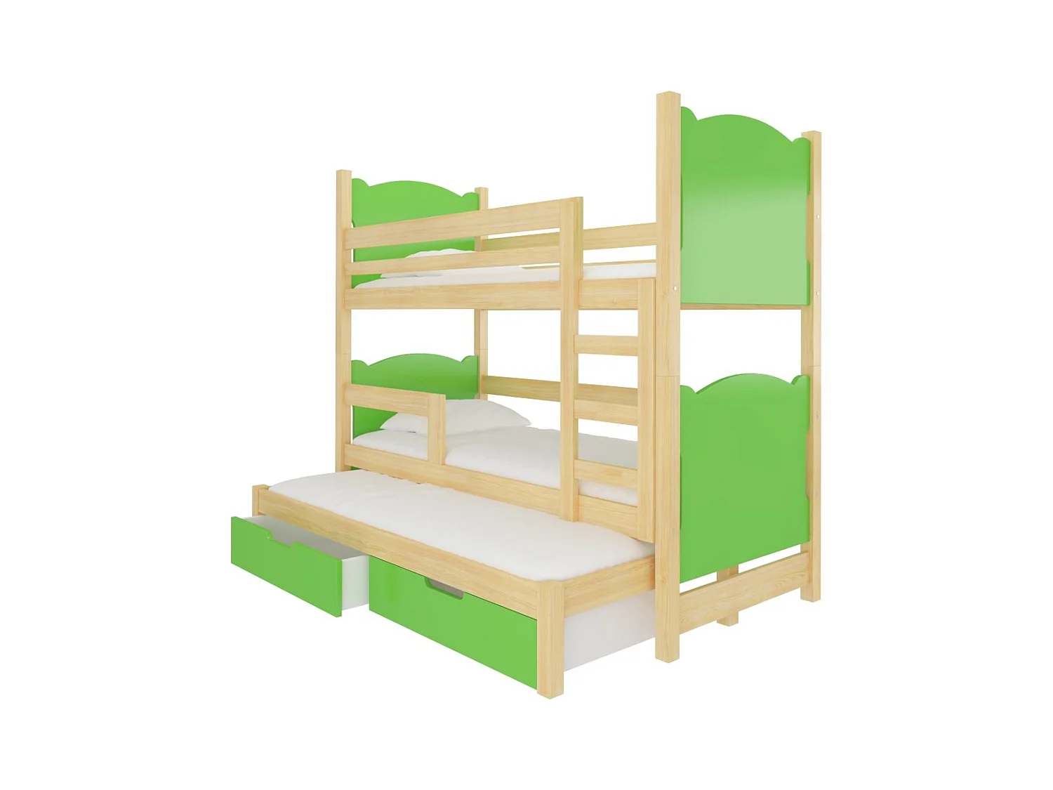 Bett Letus Lux (80x180)/Matratze inklusive/Grün