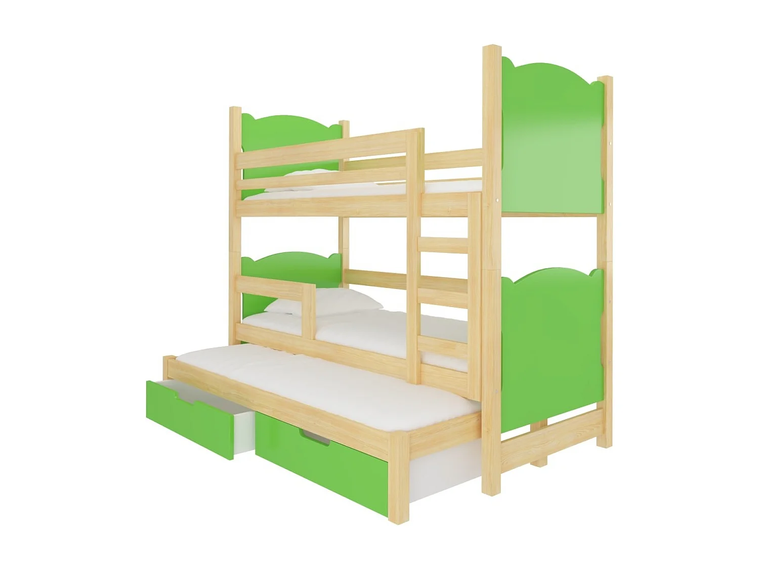 Bett Letus Lux (80x180)/Matratze inklusive/Grün