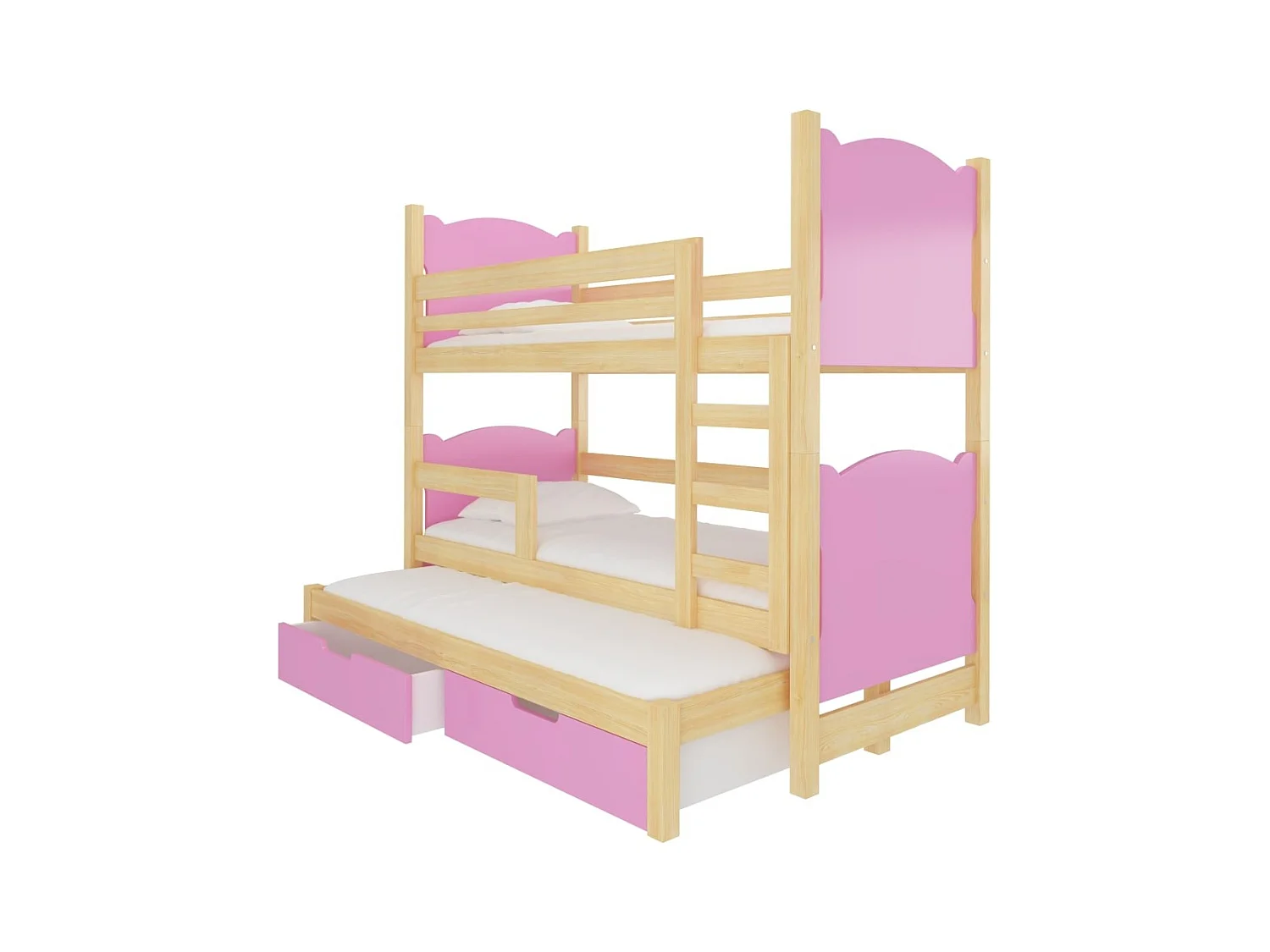 Bett Letus Lux (80x180)/Matratze inklusive/Rosa