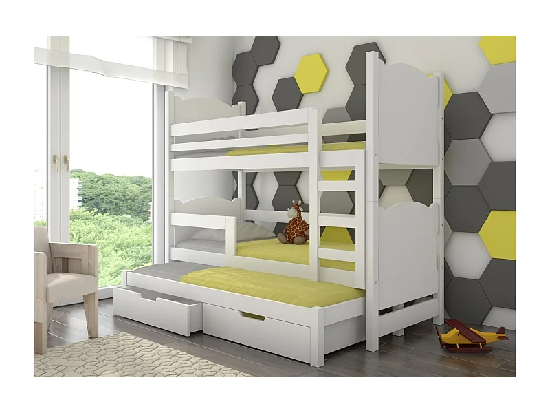 Lit Letus Premium (80x180)/matelas inclus/blanche