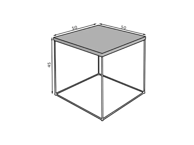 Couchtisch Alina/Sperrholz/Metall/Grau