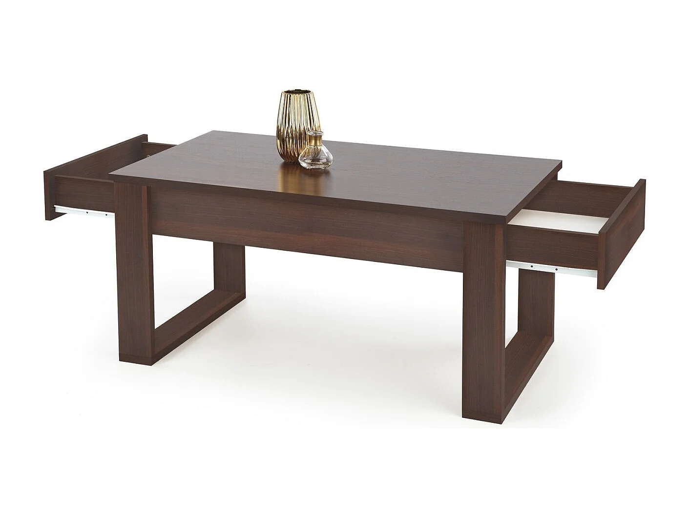 Cochtisch Nea Lux/Furnierte Möbelplatte/Dunkelbraun