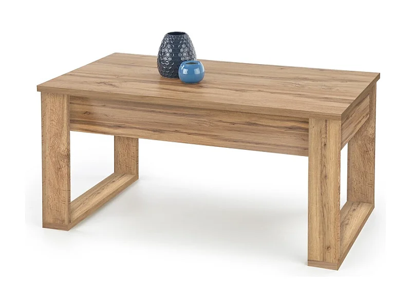 Table basse Nea Lux/Plateau de meuble plaqué/Brun