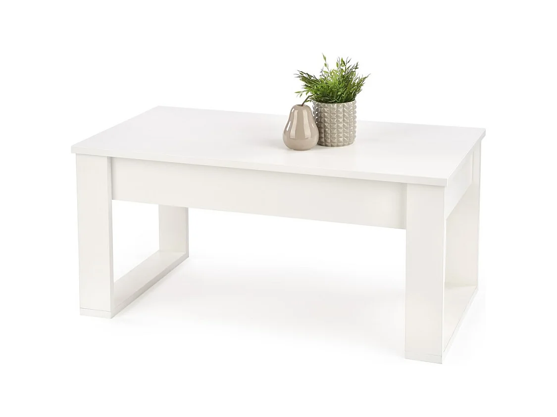 Cochtisch Nea Lux/Furnierte Möbelplatte/Weiß