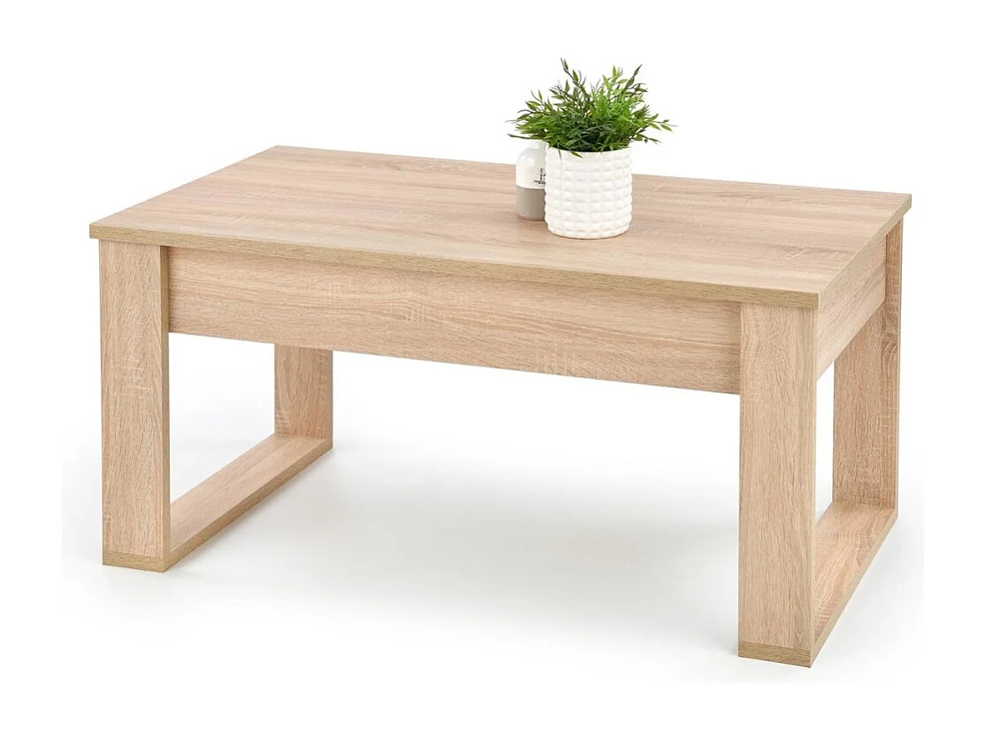 Cochtisch Nea Lux/Furnierte Möbelplatte/Hellbraun