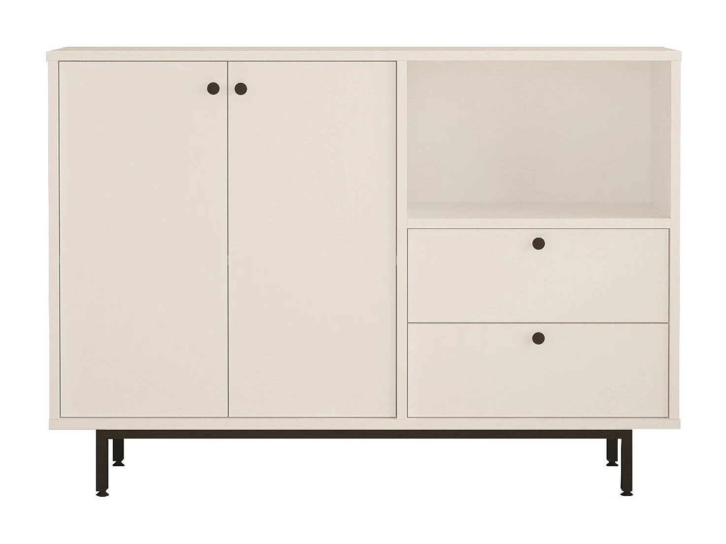 Armário Multiusos 'Toledo' Branco - Design Moderno e Funcional 120x85x35.5cm