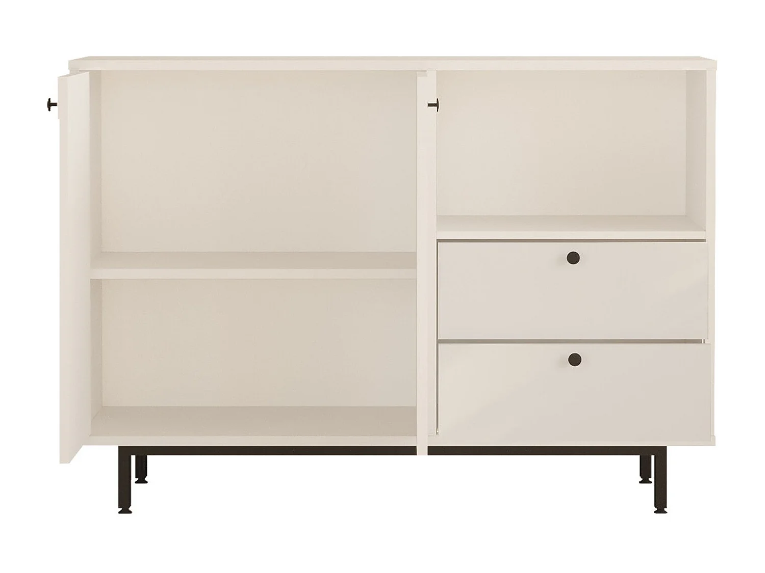 Armário Multiusos 'Toledo' Branco - Design Moderno e Funcional 120x85x35.5cm